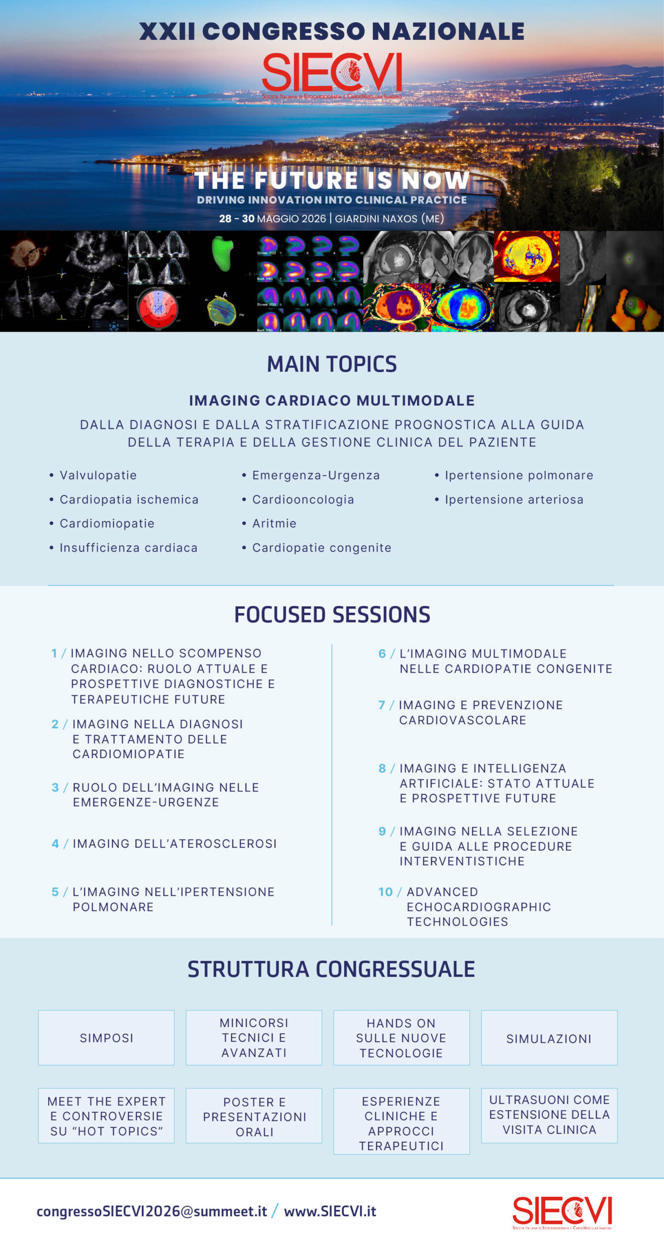 XXII Congresso Nazionale SIECVI - Giardini Naxos (ME), 28-30 maggio 2026 - locandina